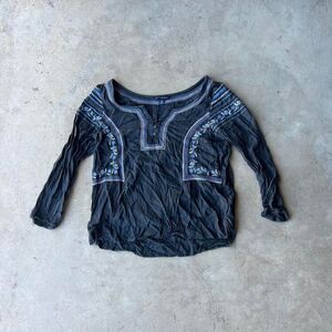 American Eagle Outfitters Button top y2k navy Womens size S